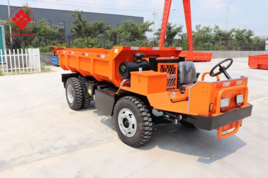 Véhicule de transport d'ingénierie de charge de mini camion à benne basculante de roue de 4 tonnes