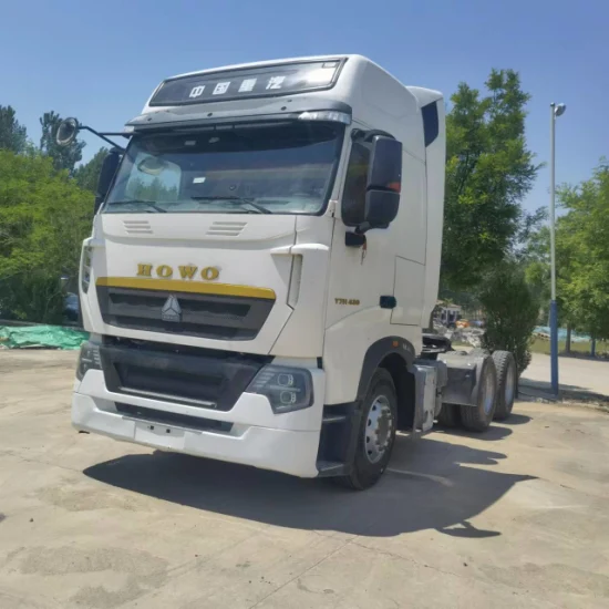 Camion tracteur de haute qualité Sinotruk Howocng T7 420 HP Camion tracteur Camion tracteur de gaz d'occasion à vendre à bas prix