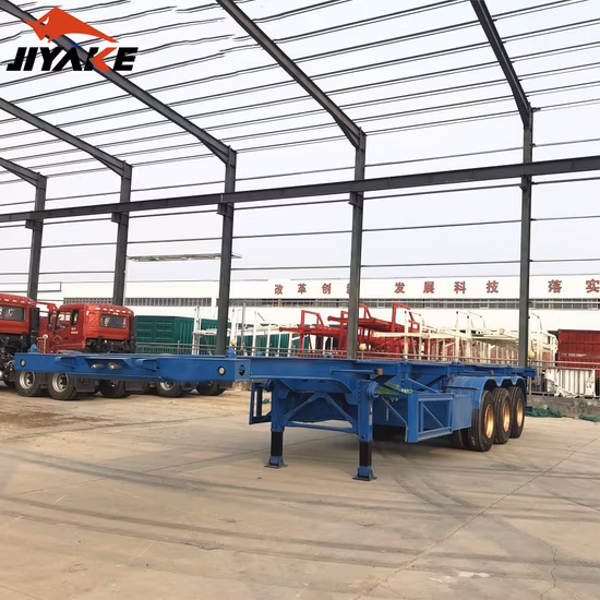 3 Essieux 40 FT Squelette Squelette Semi Remorque Remorque Conteneur Semi-remorque